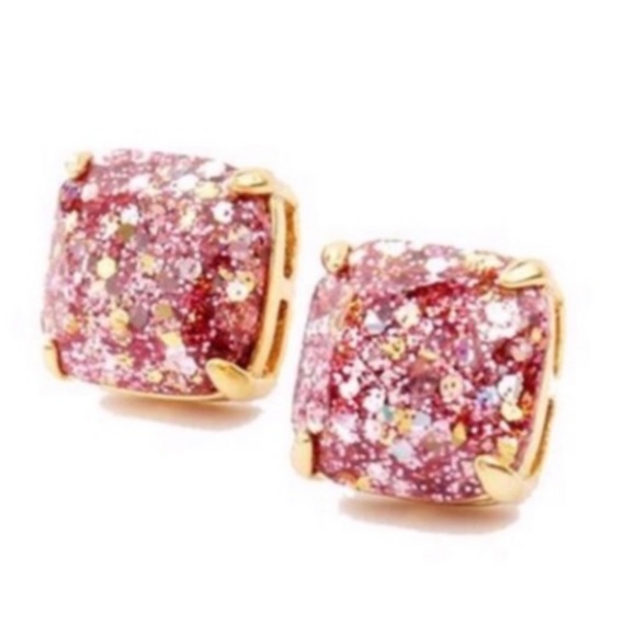KATE SPADE • Mini Pink Glitter & Glee Earrings - Picture 4 of 6